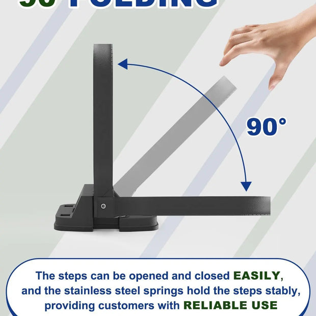  Large Folding Step Fit for Trucks,Trailers and Rvs-2