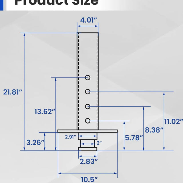 5th Wheel to Gooseneck Adapter Fit for Semi-Tractor with 4" Round Tube-2