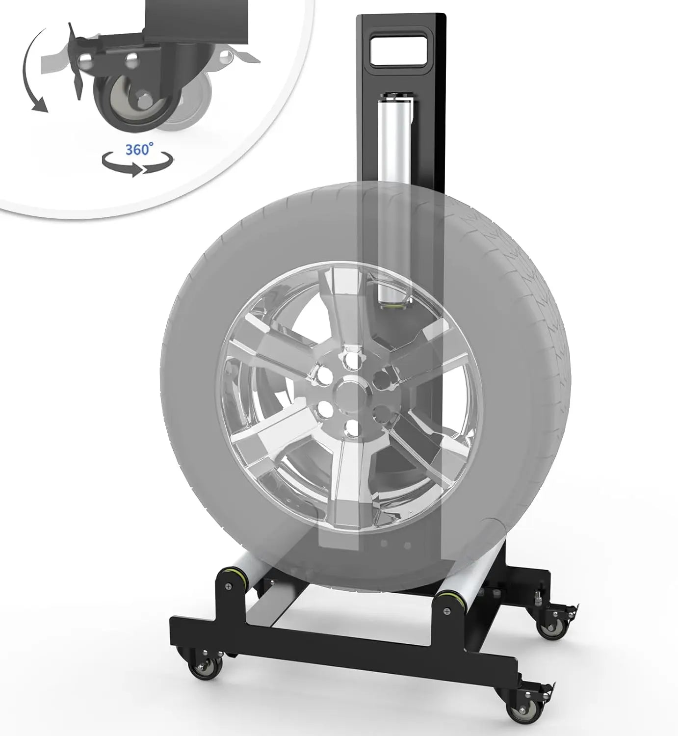 360° Rolling Wheel Detailing Stand-Portable Wheel Cleaning Stand for Car Wash,Rim Cleaning,Tire Shine Applications and Detailing Tasks-1