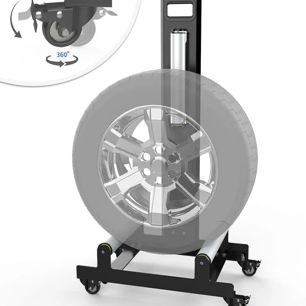 360° Rolling Wheel Detailing Stand-Portable Wheel Cleaning Stand for Car Wash,Rim Cleaning,Tire Shine Applications and Detailing Tasks-1