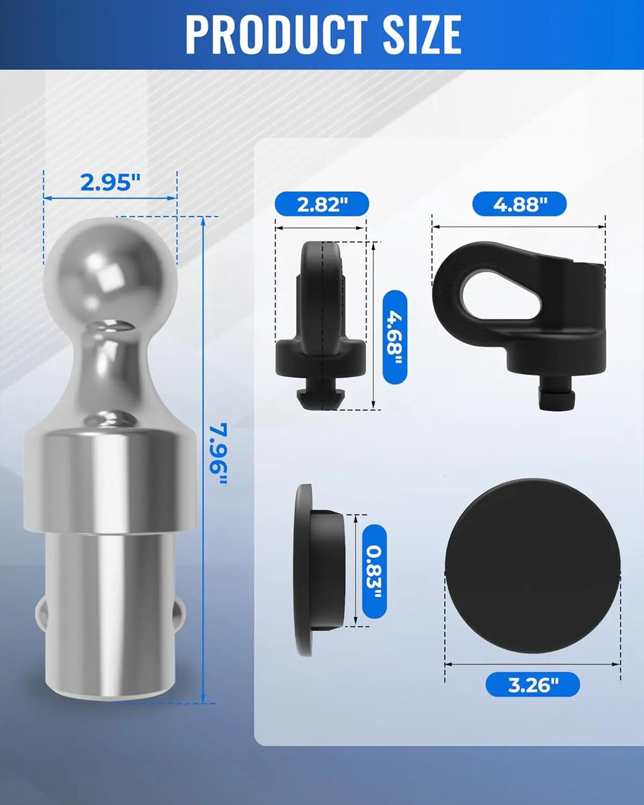 Gooseneck Hitch Kit,Gooseneck Ball,60692 Puck System Gooseneck Ball Fit for 2013-2024 Ford F250/350/450 Super Duty,2016-2024 Chevrolet Silverado/GMC Sierra,2016-2022 Nissan Titan XD,31000 lbs-7
