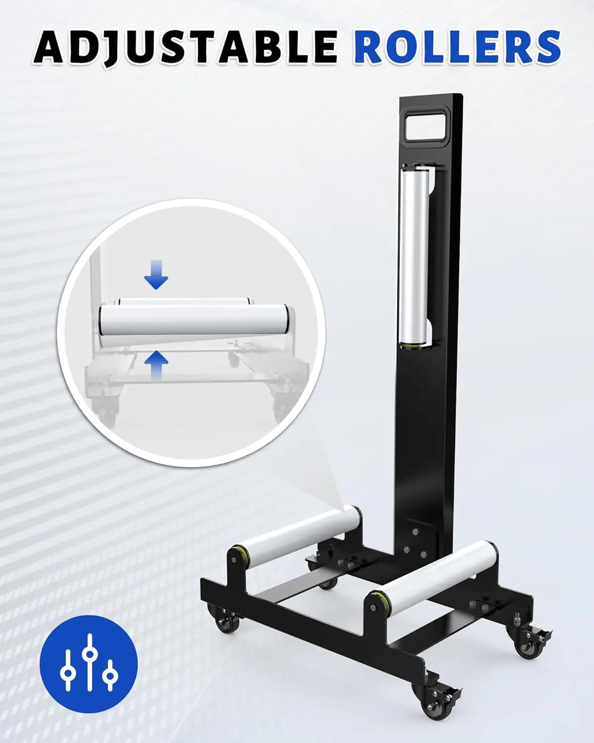 360° Rolling Wheel Detailing Stand-Portable Wheel Cleaning Stand for Car Wash,Rim Cleaning,Tire Shine Applications and Detailing Tasks-5