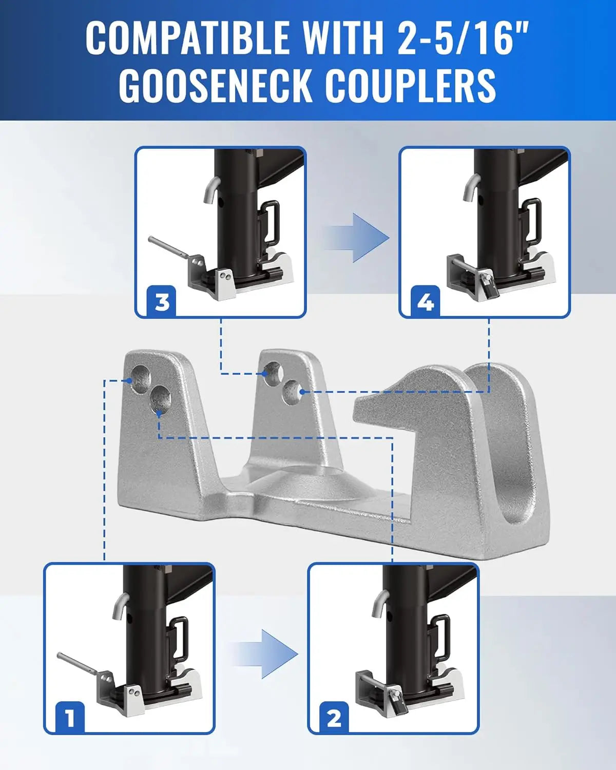 Gooseneck Trailer Lock,Heavy Duty Trailer Lock,2-5/16