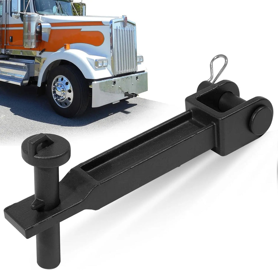 Single Tow Hook (Replacement#A20-6014) with Pull Pin and Frame Pin Fit for 2008-2024 Peterbilt and Kenworth-1