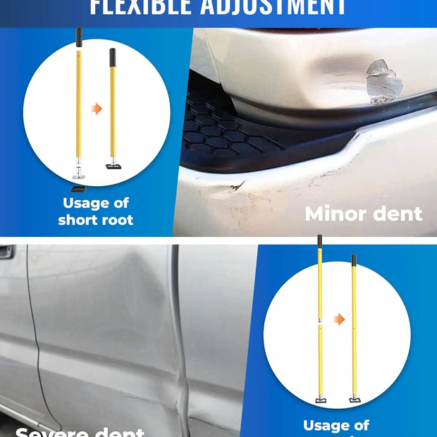 Adjustable Puling Stick Tool Universal for Auto Body Repair Bumpers,Panels,Hoods and Decks,55.4" Length,Powder Coated-2