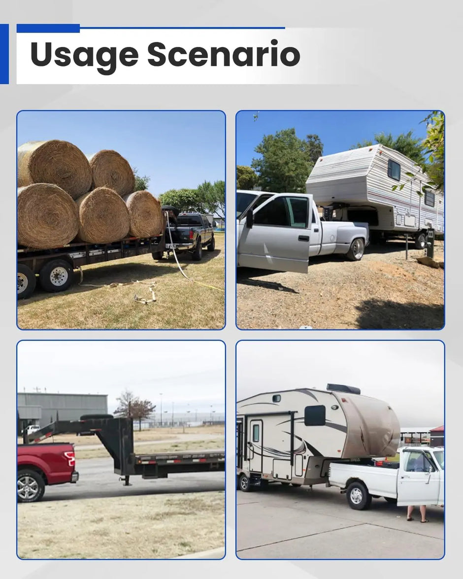 Universal 30,000 lbs Gooseneck Ball Plate Fit for All Standard 5th Wheel Rails Gooseneck Adapter Hitch-7