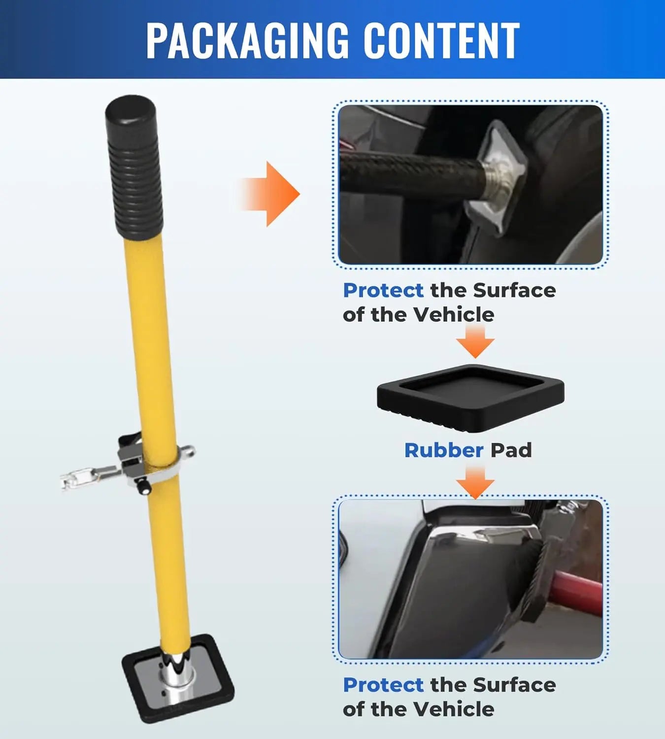 Adjustable Puling Stick Tool Universal for Auto Body Repair Bumpers,Panels,Hoods and Decks,55.4