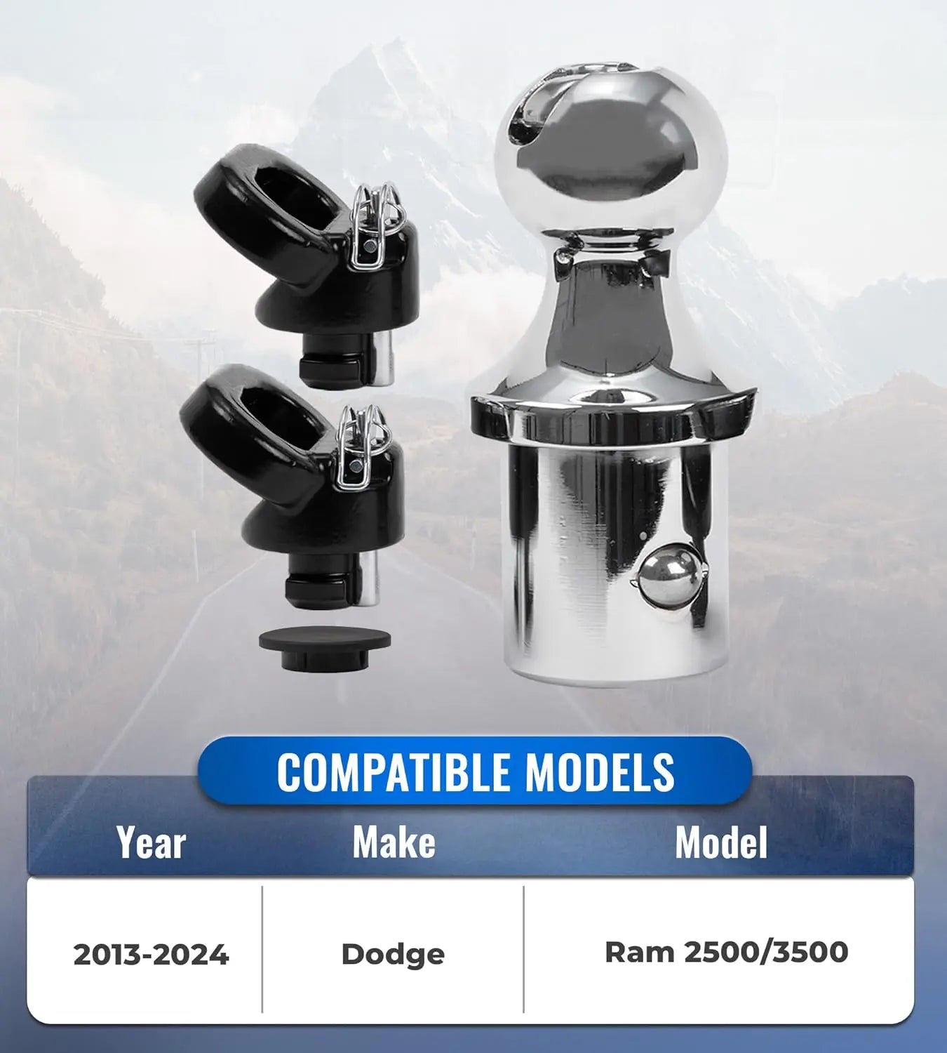 Gooseneck Hitch Kit(Replace 60618,31000 lbs),Gooseneck Ball Hitch Kit,Puck System Kit Fit for 2013-2024 Dodge Ram 2500/3500-2