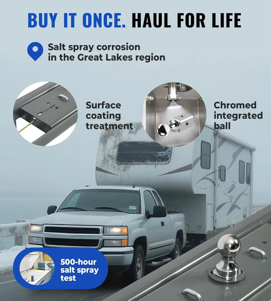 Heavy-Duty Gooseneck Hitch Fit for 2003-2009 Dodge 2500 & 3500 Trucks and 2010-2012 Ram 2500 & 3500 Diesel Trucks-6