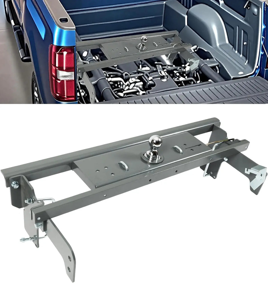 Heavy-Duty Gooseneck Hitch Fit for 2001-2010 Chevy/GMC 2500 HD Trucks and 2007-2010 3500, 30k lbs GTW for Towing Trailers/Livestock/Boats/Cargo, Hide-Away Ball Design-1