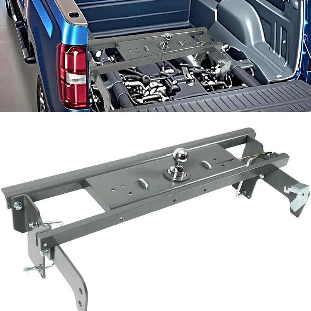 Heavy-Duty Gooseneck Hitch Fit for 2001-2010 Chevy/GMC 2500 HD Trucks and 2007-2010 3500, 30k lbs GTW for Towing Trailers/Livestock/Boats/Cargo, Hide-Away Ball Design-1