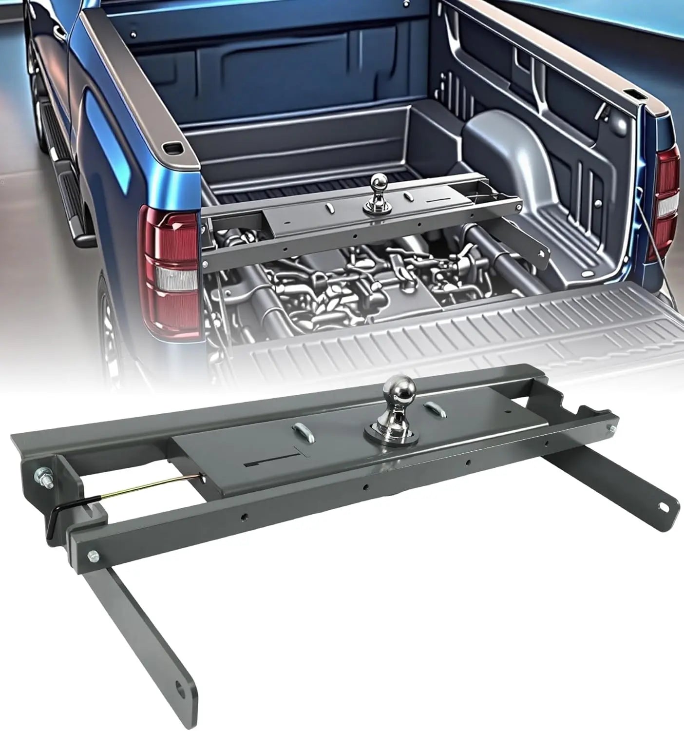Heavy-Duty Gooseneck Hitch Fit for 2016-2019 Chevy/GMC 2500 & 3500-1