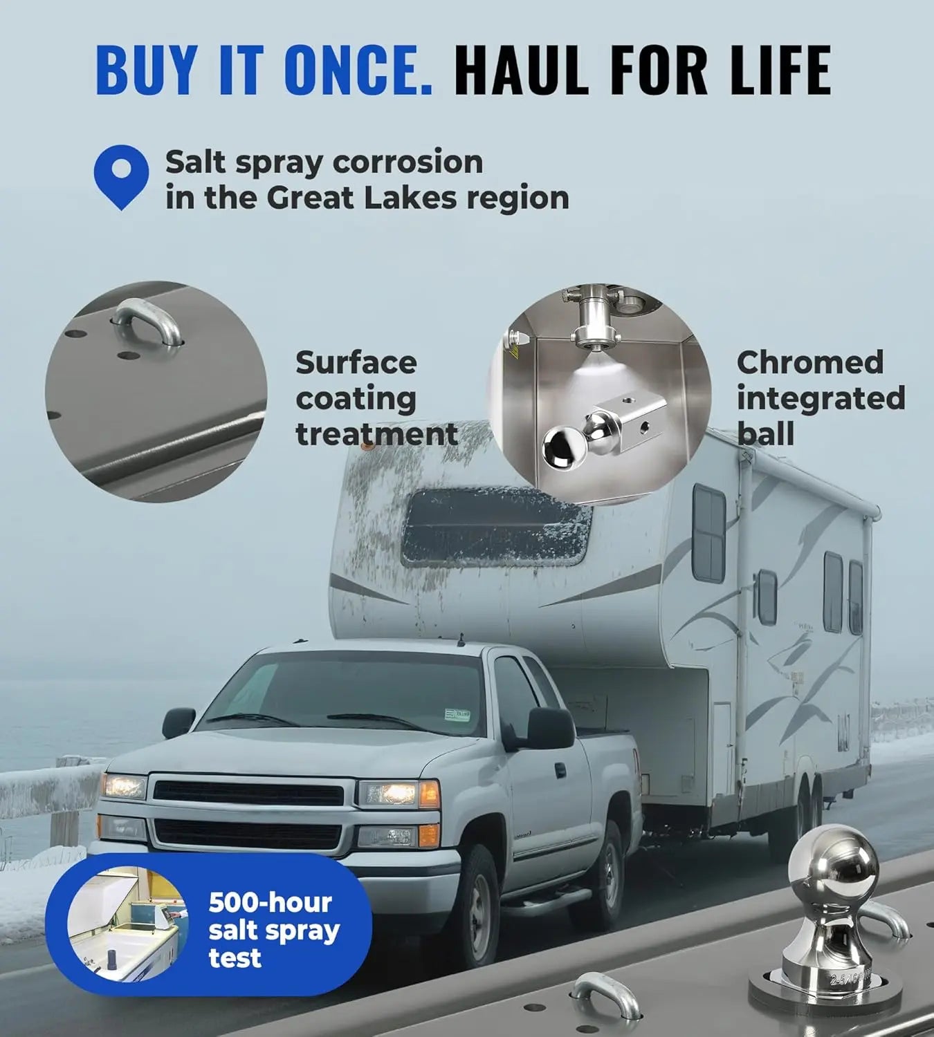 Heavy-Duty Gooseneck Hitch Fit for 2003-2009 Dodge 2500 & 3500 Trucks and 2010-2012 Ram 2500 & 3500 Diesel Trucks-6