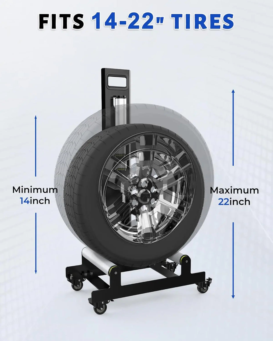 360° Rolling Wheel Detailing Stand-Portable Wheel Cleaning Stand for Car Wash,Rim Cleaning,Tire Shine Applications and Detailing Tasks-6