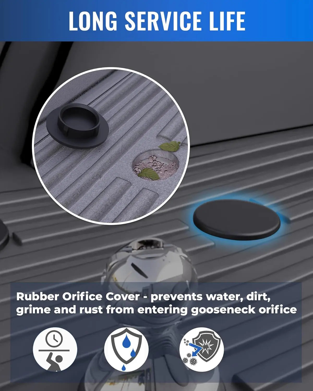 Gooseneck Hitch Kit(Replace 60618,31000 lbs),Gooseneck Ball Hitch Kit,Puck System Kit Fit for 2013-2024 Dodge Ram 2500/3500-5