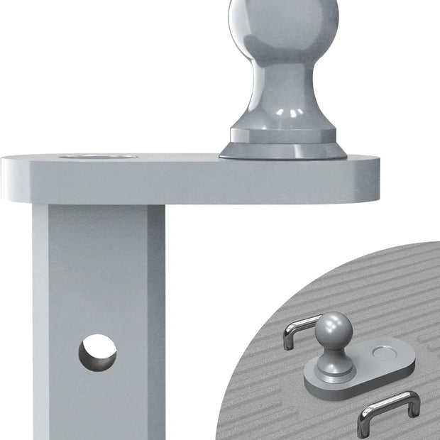 4" Offset Hitch Extender Fits for Gooseneck Trailer Hitches,Gooseneck Hitch 2-5/16" Diameter Ball-1