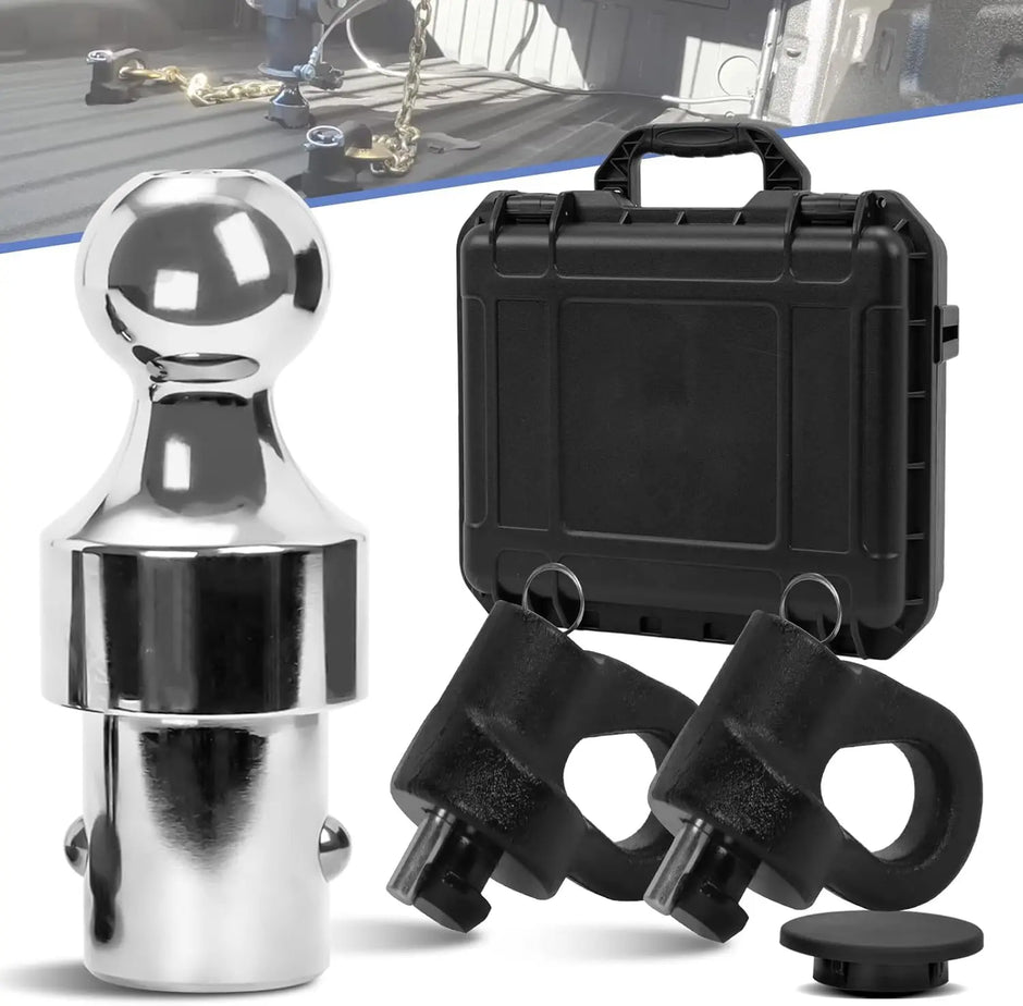 Gooseneck Hitch Kit,Gooseneck Ball,60692 Puck System Gooseneck Ball Fit for 2013-2024 Ford F250/350/450 Super Duty,2016-2024 Chevrolet Silverado/GMC Sierra,2016-2022 Nissan Titan XD,31000 lbs-1