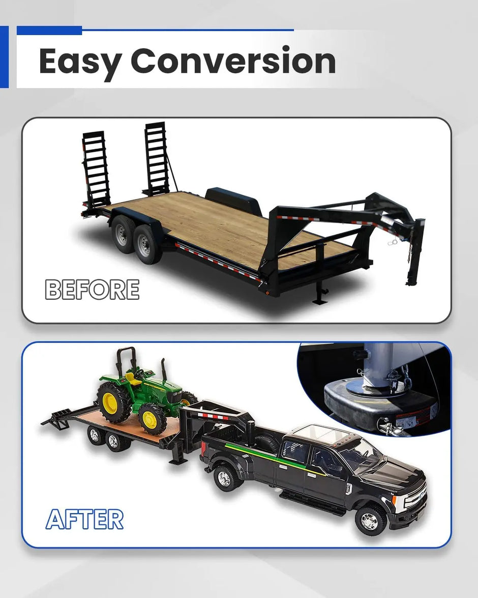 5th Wheel to Gooseneck Adapter Fit for Semi-Tractor with 4