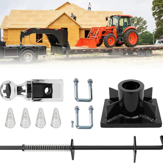 Gooseneck Hitch Kit Fit for Flat Beds,GTW 31000 lbs,Replace GNRK1500-1