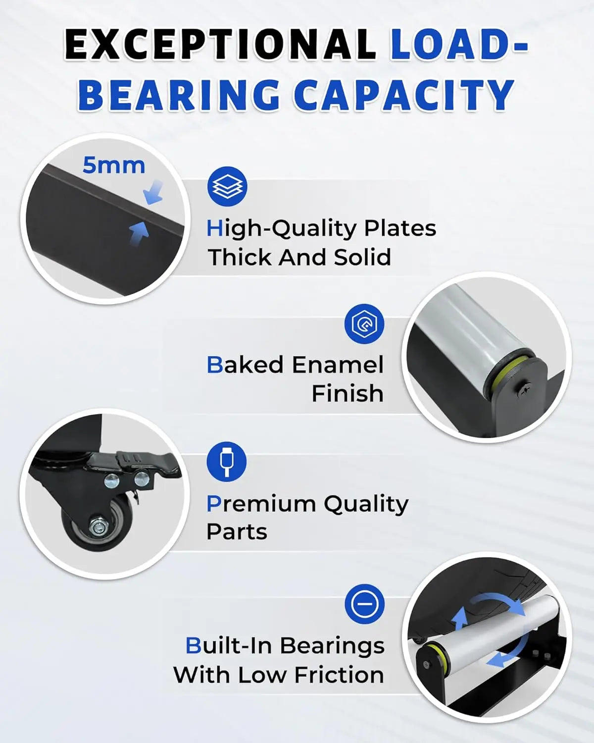 360° Rolling Wheel Detailing Stand-Portable Wheel Cleaning Stand for Car Wash,Rim Cleaning,Tire Shine Applications and Detailing Tasks-7