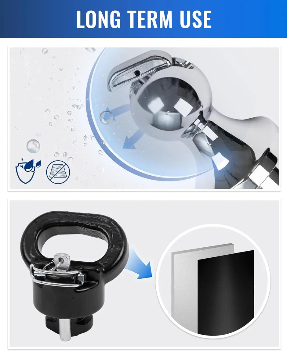 Gooseneck Hitch Kit(Replace 60618,31000 lbs),Gooseneck Ball Hitch Kit,Puck System Kit Fit for 2013-2024 Dodge Ram 2500/3500-6