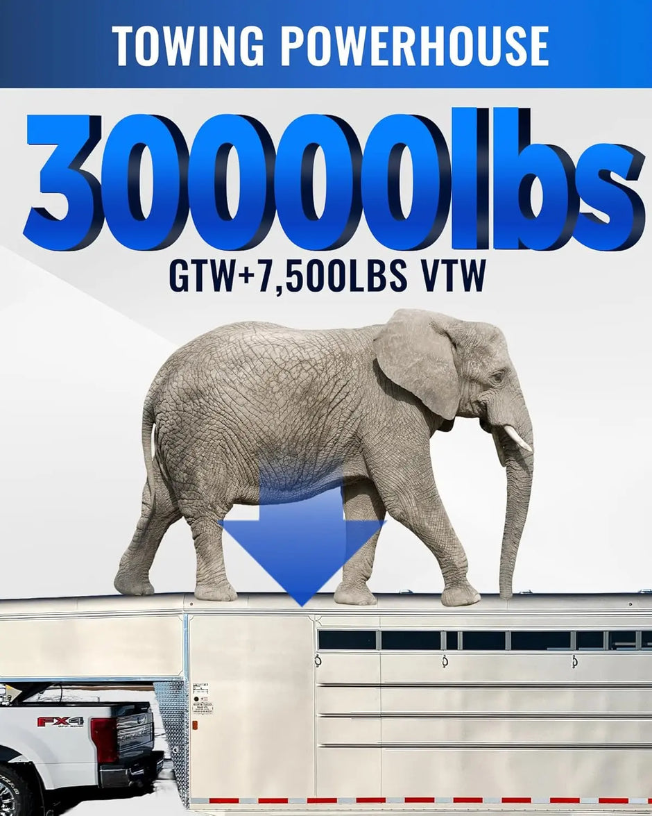 5th Wheel to gooseneck Adapter,Kingpin to Gooseneck Ball Adapter Hitch Fit for Tractor and Trailer Fifth Wheels,30,000lbs Max Load Capacity Visit the MEPARERI Store-3