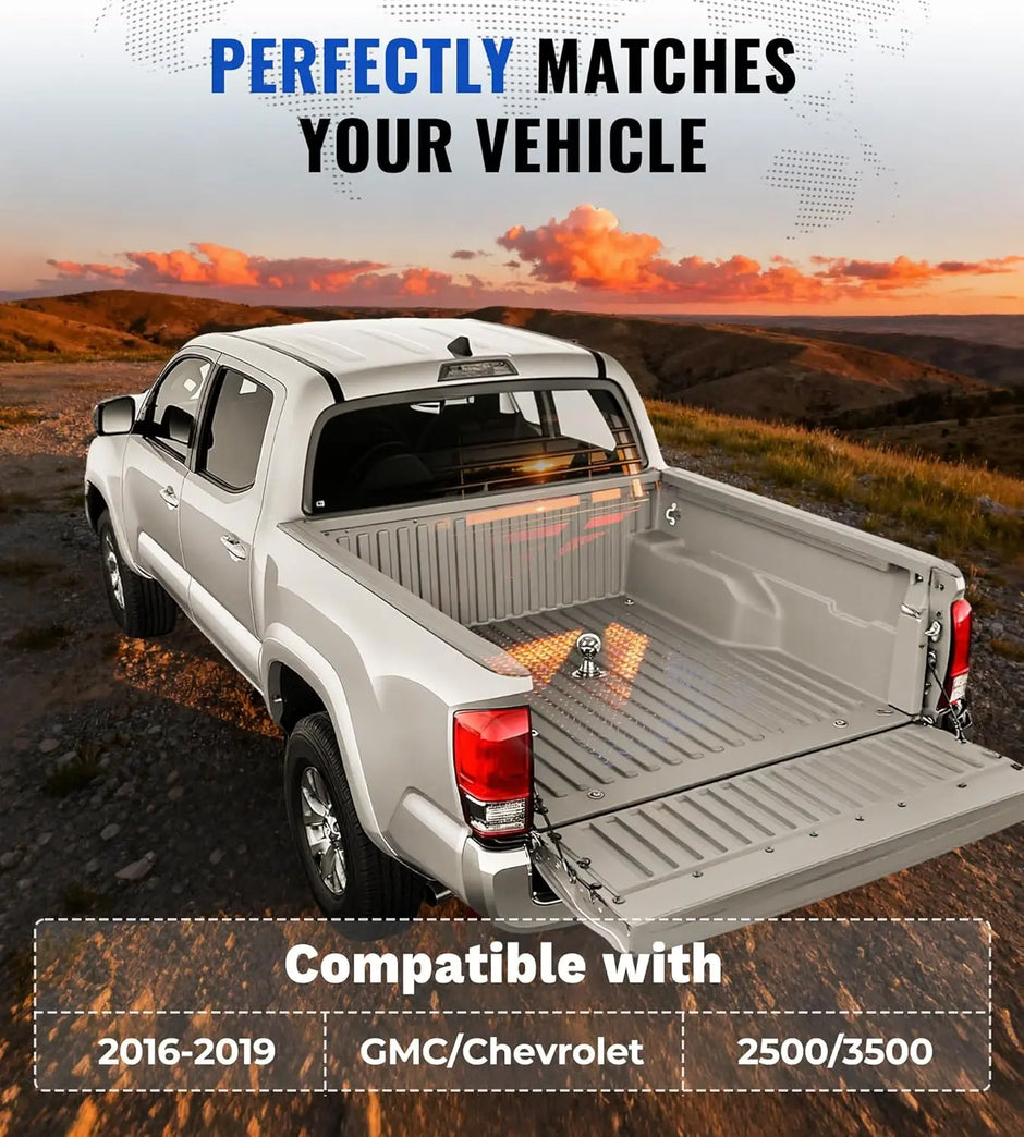 Heavy-Duty Gooseneck Hitch Fit for 2016-2019 Chevy/GMC 2500 & 3500-6