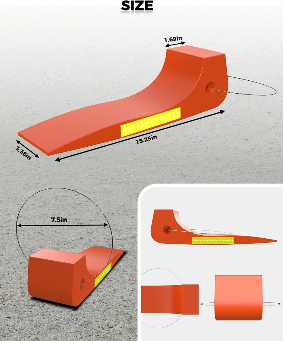 Heavy-Duty Tire Skates for Tow Truck Accessories,4 Pack,4,000 lb Working Load Limit,Orange-7