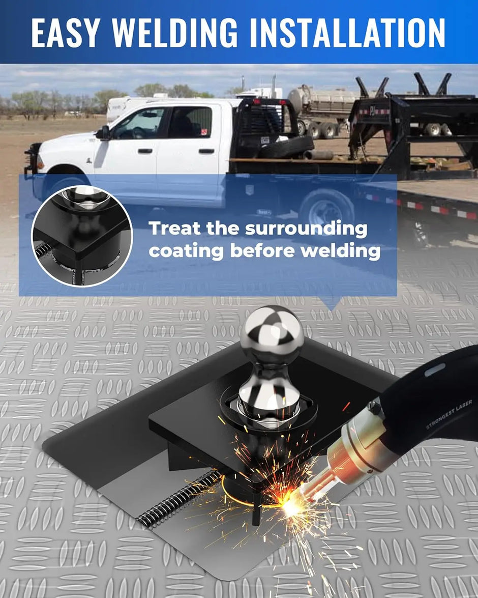 Gooseneck Hitch Kit Fit for Flat Beds,GTW 31000 lbs,Replace GNRK1500-5