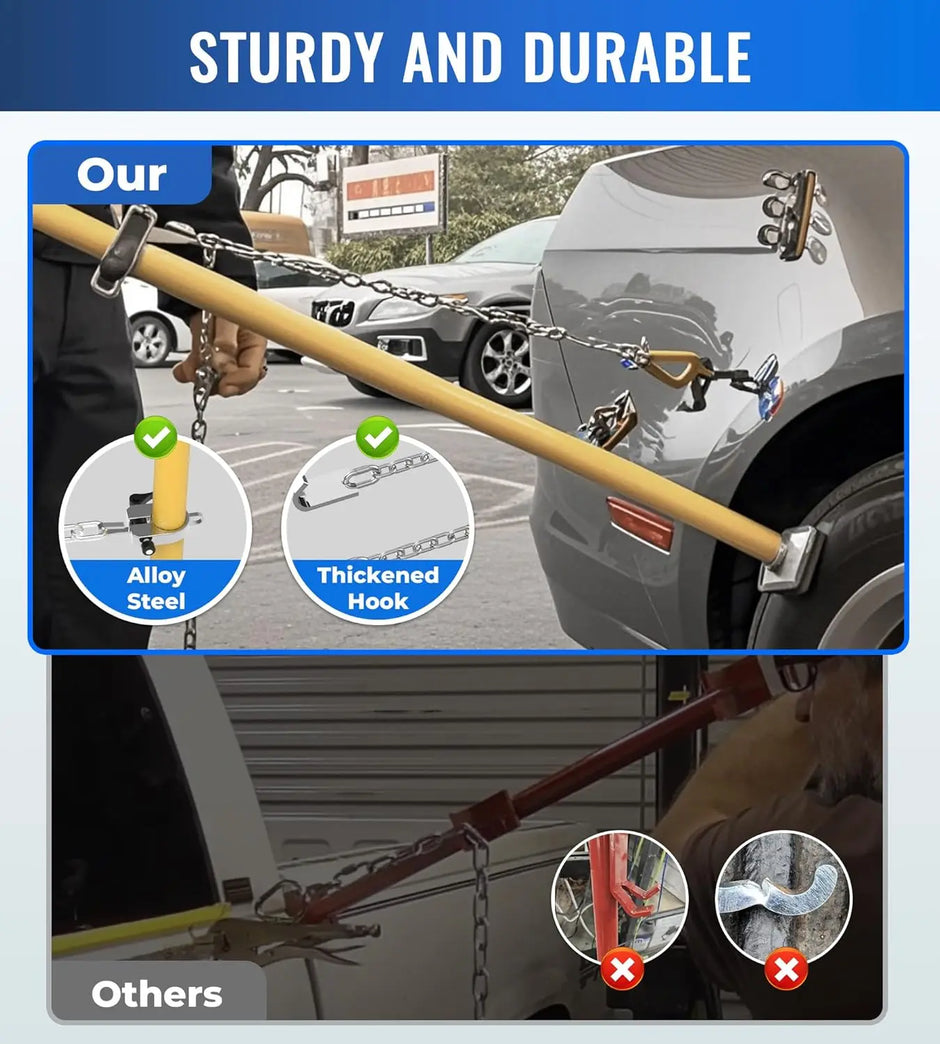 Adjustable Puling Stick Tool Universal for Auto Body Repair Bumpers,Panels,Hoods and Decks,55.4