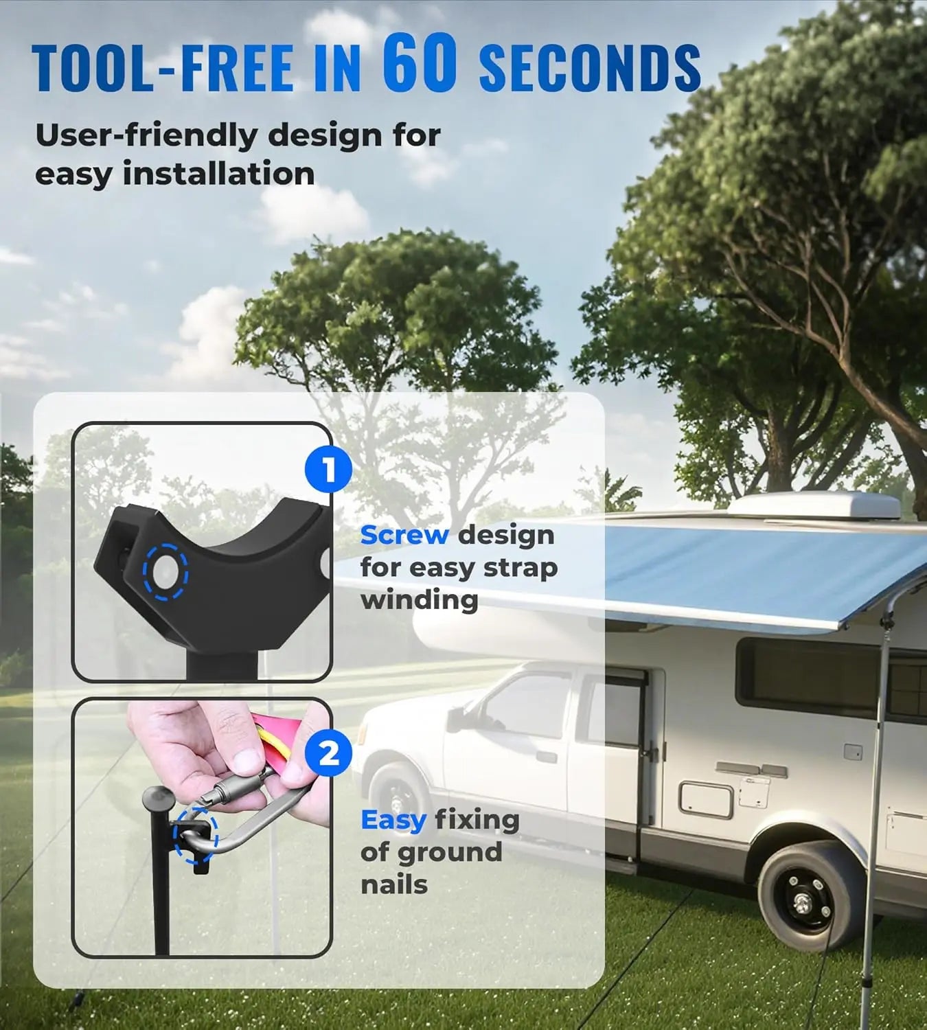 RV Awning Tie Down kit 108